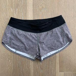Lululemon grey heather shorts